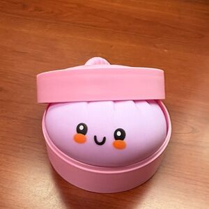 Cute Pink Dumpling Container lavender